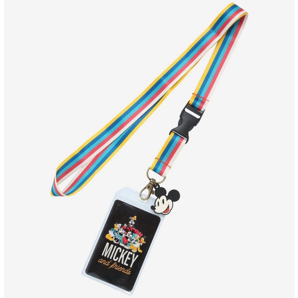 Loungefly Mickey and Friends Rainbow Lanyard